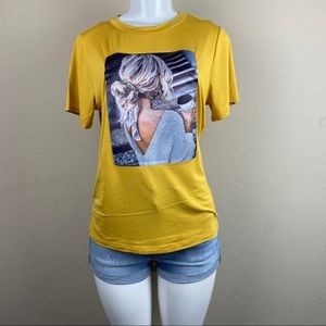 GLAMOURS FASHION LADY GRAPHIC SHIRT